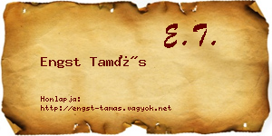 Engst Tamás névjegykártya