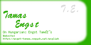 tamas engst business card